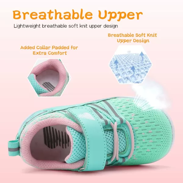 BARERUN Baby Sneakers Toddler Shoes Soft Anti-Slip Sole Newborn First Walkers Infant Toddler Breathable Athletic Running Shoes
