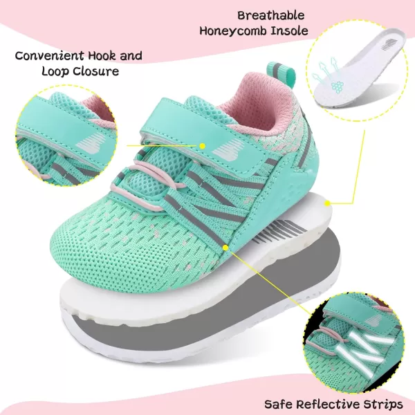 BARERUN Baby Sneakers Toddler Shoes Soft Anti-Slip Sole Newborn First Walkers Infant Toddler Breathable Athletic Running Shoes