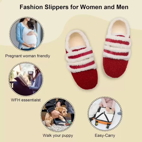 imageBARERUN Fuzzy Slippers for Women Men Soft Fleece House Shoes Unisex Comfy Furry Fluffy Home Slipper Socks Cozy Plush Slipon Slides Nonslip Barefoot Winter Shoes for Indoor Outdoor