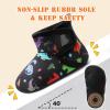 imageBARERUN Toddler Slippers Girls Boys House Shoes Baby Winter Booties Plush Cozy Kids House Slipper Warm Lightweight Infant Walking Shoes SocksBlack Dinosaur