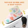 imageBARERUN Toddler Slippers Girls Boys House Shoes Baby Winter Booties Plush Cozy Kids House Slipper Warm Lightweight Infant Walking Shoes SocksHeart