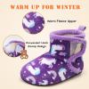 imageBARERUN Toddler Slippers Girls Boys House Shoes Baby Winter Booties Plush Cozy Kids House Slipper Warm Lightweight Infant Walking Shoes SocksPurple Horse