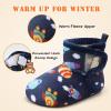 imageBARERUN Toddler Slippers Girls Boys House Shoes Baby Winter Booties Plush Cozy Kids House Slipper Warm Lightweight Infant Walking Shoes SocksRocket