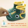 imageBARERUN Toddler Slippers Girls Boys House Shoes Baby Winter Booties Plush Cozy Kids House Slipper Warm Lightweight Infant Walking Shoes SocksShark