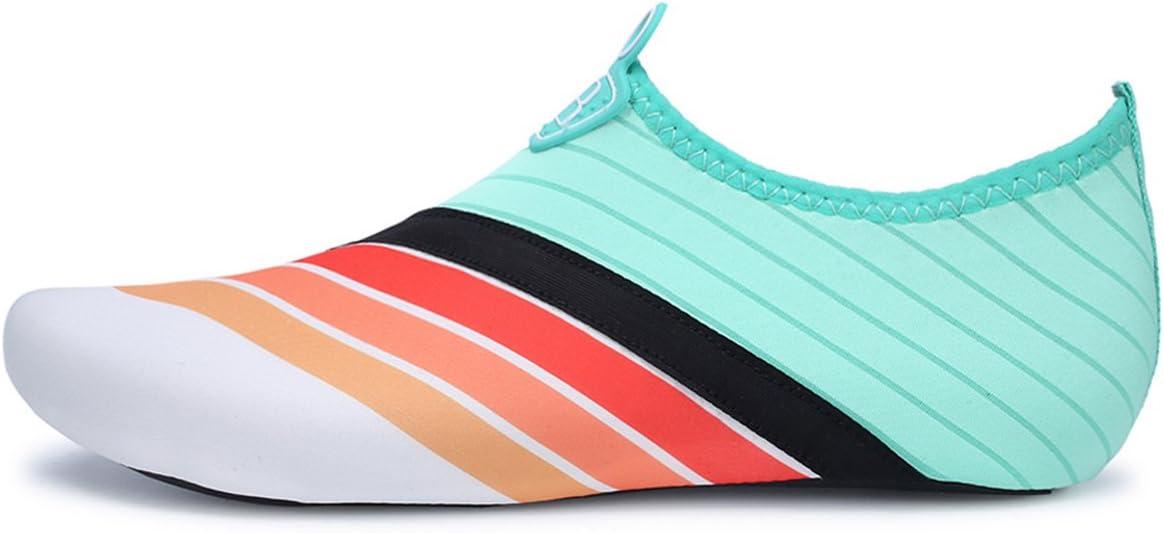 imageBARERUN Barefoot Water Shoes for Women Men QuickDry Aqua Socks for Swim Beach Pool Surf Yoga Boat Travel Non Slip Indoor Outdoor Walking ShoesColorful
