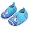 imageBARERUN Baby Girls Boys Water Shoes Swim Barefoot Water Sport Aqua Socks for Beach Pool Swim SandA Blue Shark