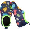 imageBARERUN Baby Girls Boys Water Shoes Swim Barefoot Water Sport Aqua Socks for Beach Pool Swim SandBlack Dinosaur