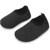 imageBARERUN Baby Girls Boys Water Shoes Swim Barefoot Water Sport Aqua Socks for Beach Pool Swim SandBlack Dot
