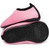 imageBARERUN Baby Girls Boys Water Shoes Swim Barefoot Water Sport Aqua Socks for Beach Pool Swim SandDot Pink