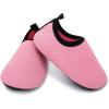 imageBARERUN Baby Girls Boys Water Shoes Swim Barefoot Water Sport Aqua Socks for Beach Pool Swim SandDot Pink