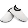 imageBARERUN Baby Girls Boys Water Shoes Swim Barefoot Water Sport Aqua Socks for Beach Pool Swim SandDot White