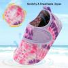imageBARERUN Baby Girls Boys Water Shoes Swim Barefoot Water Sport Aqua Socks for Beach Pool Swim SandDyepink