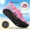 imageBARERUN Baby Girls Boys Water Shoes Swim Barefoot Water Sport Aqua Socks for Beach Pool Swim SandDyepink