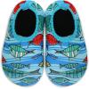 imageBARERUN Baby Girls Boys Water Shoes Swim Barefoot Water Sport Aqua Socks for Beach Pool Swim SandFish Lightblue