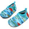 imageBARERUN Baby Girls Boys Water Shoes Swim Barefoot Water Sport Aqua Socks for Beach Pool Swim SandFish Lightblue