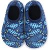 imageBARERUN Baby Girls Boys Water Shoes Swim Barefoot Water Sport Aqua Socks for Beach Pool Swim SandFishbone Blue