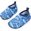 imageBARERUN Baby Girls Boys Water Shoes Swim Barefoot Water Sport Aqua Socks for Beach Pool Swim SandFishbone Blue