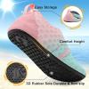 imageBARERUN Baby Girls Boys Water Shoes Swim Barefoot Water Sport Aqua Socks for Beach Pool Swim SandGreenpink