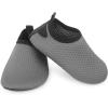 imageBARERUN Baby Girls Boys Water Shoes Swim Barefoot Water Sport Aqua Socks for Beach Pool Swim SandGrey Dot