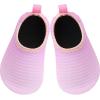 imageBARERUN Baby Girls Boys Water Shoes Swim Barefoot Water Sport Aqua Socks for Beach Pool Swim SandPink Stripe