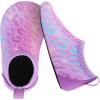 imageBARERUN Baby Girls Boys Water Shoes Swim Barefoot Water Sport Aqua Socks for Beach Pool Swim SandPurple Leopard