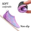 imageBARERUN Baby Girls Boys Water Shoes Swim Barefoot Water Sport Aqua Socks for Beach Pool Swim SandPurple Leopard
