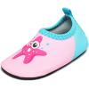 imageBARERUN Baby Girls Boys Water Shoes Swim Barefoot Water Sport Aqua Socks for Beach Pool Swim SandStarfish Pink