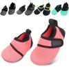 imageBARERUN Baby Girls Boys Water Shoes Swim Barefoot Water Sport Aqua Socks for Beach Pool Swim SandStrip Orange