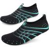 imageBARERUN Barefoot Water Shoes for Women Men QuickDry Aqua Socks for Swim Beach Pool Surf Yoga Boat Travel Non Slip Indoor Outdoor Walking ShoesDot Blue