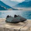 imageBARERUN Barefoot Water Shoes for Women Men QuickDry Aqua Socks for Swim Beach Pool Surf Yoga Boat Travel Non Slip Indoor Outdoor Walking ShoesDot Blue