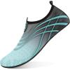 imageBARERUN Barefoot Water Shoes for Women Men QuickDry Aqua Socks for Swim Beach Pool Surf Yoga Boat Travel Non Slip Indoor Outdoor Walking ShoesGrey Blue