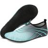 imageBARERUN Barefoot Water Shoes for Women Men QuickDry Aqua Socks for Swim Beach Pool Surf Yoga Boat Travel Non Slip Indoor Outdoor Walking ShoesGrey Blue