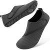 imageBARERUN Barefoot Water Shoes for Women Men QuickDry Aqua Socks for Swim Beach Pool Surf Yoga Boat Travel Non Slip Indoor Outdoor Walking ShoesLatticesgrey