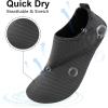 imageBARERUN Barefoot Water Shoes for Women Men QuickDry Aqua Socks for Swim Beach Pool Surf Yoga Boat Travel Non Slip Indoor Outdoor Walking ShoesLatticesgrey