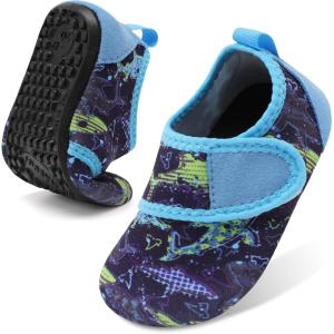 imageBARERUN Baby Girls Boys Water Shoes Swim Barefoot Water Sport Aqua Socks for Beach Pool Swim SandDarkblue