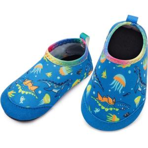 imageBARERUN Baby Girls Boys Water Shoes Swim Barefoot Water Sport Aqua Socks for Beach Pool Swim SandJellyfish