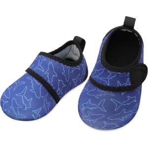 imageBARERUN Baby Girls Boys Water Shoes Swim Barefoot Water Sport Aqua Socks for Beach Pool Swim SandNavy Blue