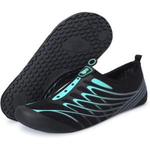 imageBARERUN Barefoot Water Shoes for Women Men QuickDry Aqua Socks for Swim Beach Pool Surf Yoga Boat Travel Non Slip Indoor Outdoor Walking ShoesBlue Holes