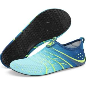 imageBARERUN Barefoot Water Shoes for Women Men QuickDry Aqua Socks for Swim Beach Pool Surf Yoga Boat Travel Non Slip Indoor Outdoor Walking ShoesChange Blue