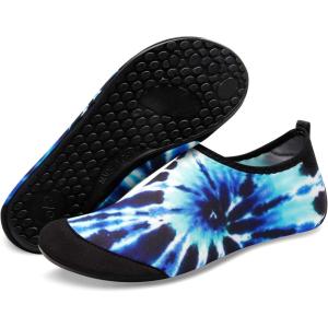 imageBARERUN Barefoot Water Shoes for Women Men QuickDry Aqua Socks for Swim Beach Pool Surf Yoga Boat Travel Non Slip Indoor Outdoor Walking ShoesDye Blue