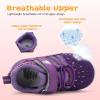imageBARERUN Baby Sneakers Toddler Shoes Soft AntiSlip Sole Newborn First Walkers Infant Toddler Breathable Athletic Running ShoesA Purple