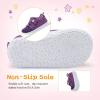 imageBARERUN Baby Sneakers Toddler Shoes Soft AntiSlip Sole Newborn First Walkers Infant Toddler Breathable Athletic Running ShoesA Purple