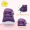 imageBARERUN Baby Sneakers Toddler Shoes Soft AntiSlip Sole Newborn First Walkers Infant Toddler Breathable Athletic Running ShoesA Purple
