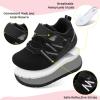 imageBARERUN Baby Sneakers Toddler Shoes Soft AntiSlip Sole Newborn First Walkers Infant Toddler Breathable Athletic Running ShoesBlack