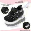 imageBARERUN Baby Sneakers Toddler Shoes Soft AntiSlip Sole Newborn First Walkers Infant Toddler Breathable Athletic Running ShoesBlack White