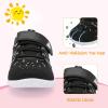 imageBARERUN Baby Sneakers Toddler Shoes Soft AntiSlip Sole Newborn First Walkers Infant Toddler Breathable Athletic Running ShoesBlack White