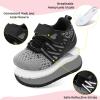 imageBARERUN Baby Sneakers Toddler Shoes Soft AntiSlip Sole Newborn First Walkers Infant Toddler Breathable Athletic Running ShoesGrey