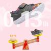 imageBARERUN Baby Sneakers Toddler Shoes Soft AntiSlip Sole Newborn First Walkers Infant Toddler Breathable Athletic Running ShoesGrey Dinosaur