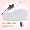 imageBARERUN Baby Sneakers Toddler Shoes Soft AntiSlip Sole Newborn First Walkers Infant Toddler Breathable Athletic Running ShoesGrey Dinosaur