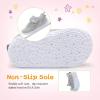 imageBARERUN Baby Sneakers Toddler Shoes Soft AntiSlip Sole Newborn First Walkers Infant Toddler Breathable Athletic Running ShoesLight Grey